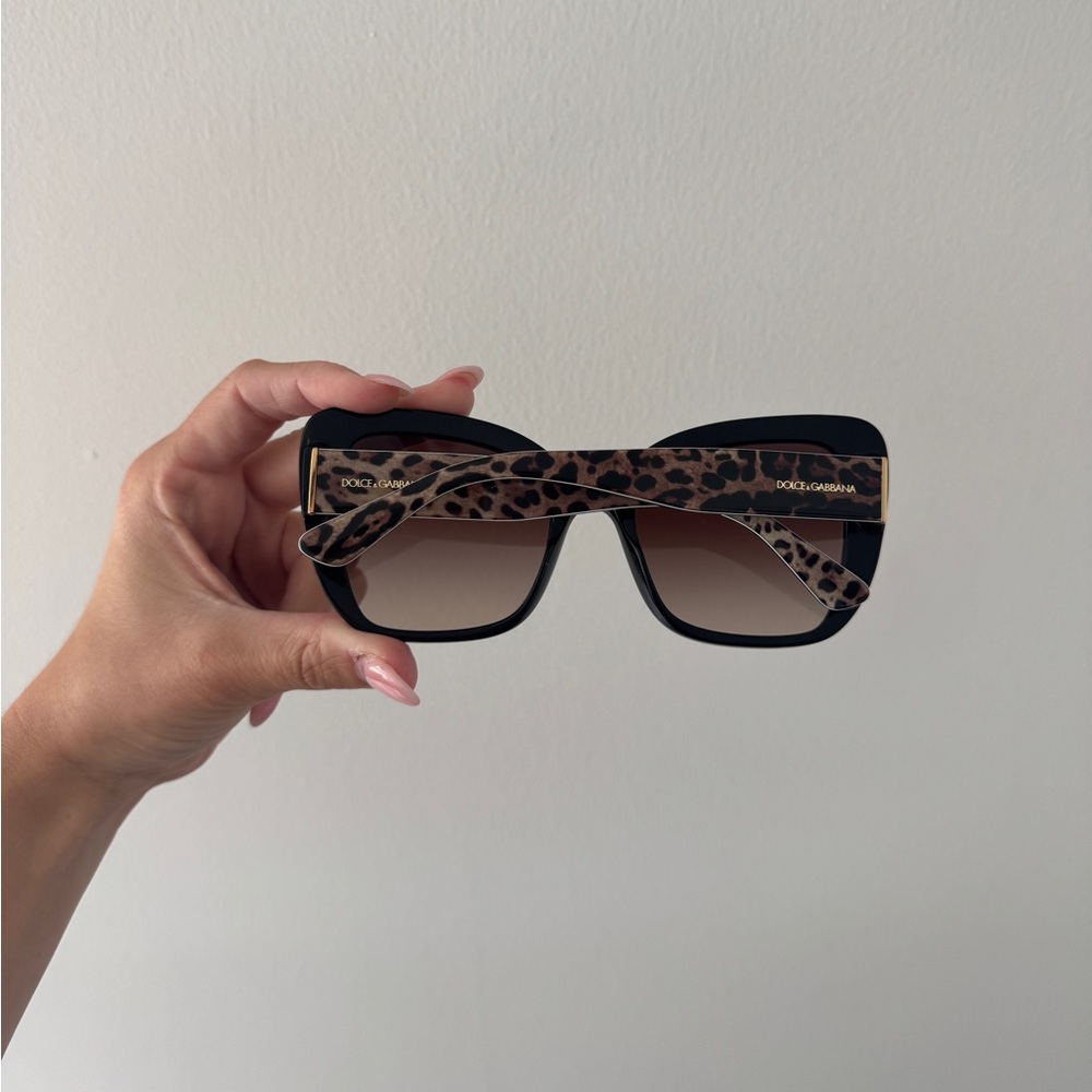 DOLCE & GABBANA Leopard Print Sunglasses - Picture 2 of 15